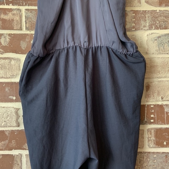 Free People Charcoal Gray Sleeveless Jumpsuit with Pockets Size XS - Picture 9 of 11